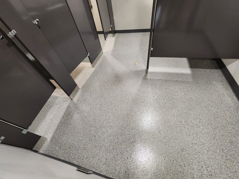 Epoxy floor for new Stella Jones building in Kamloops, BC.